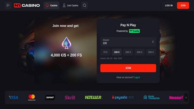 N1Casino casino screenshot